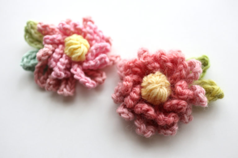 ぷっくりお花のモチーフのかぎ針編み｜おすすめの編み図10選 Jul Knitting ユールニッティング